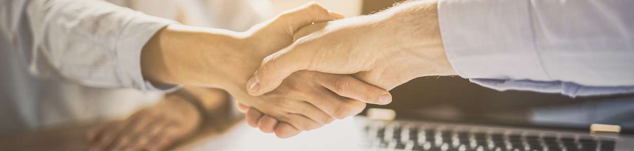 Business people shaking hands